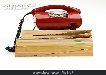
                Telefon, Stapel, Telefonbuch                   