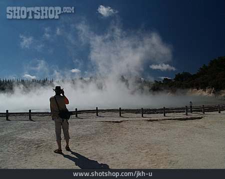 
                Dampf, Neuseeland, Rotorua                   