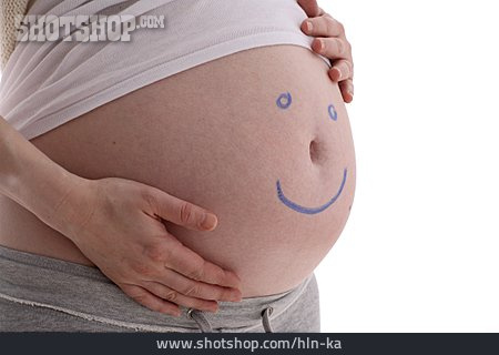
                Bauch, Schwangerschaft, Smiley                   