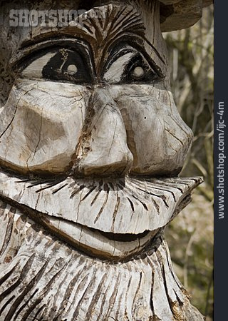 
                Wooden Figure, Carving, Dwarf                   