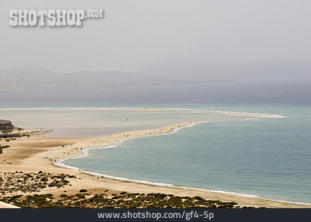 
                Lagune, Sandstrand, Costa Calma, Fuerteventura                   
