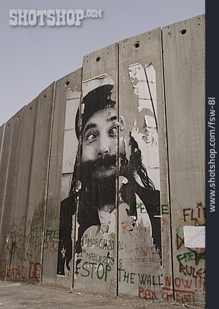 
                Israelische Sperranlage, Grenzmauer, Israel                   