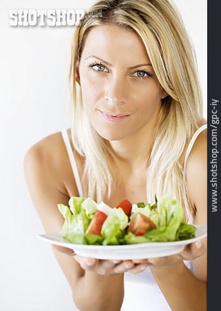 
                Gesunde Ernährung, Salat, Blattsalat, Salatteller                   