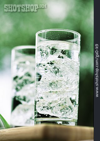 
                Getränk, Mineralwasser, Wasserglas                   