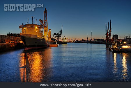 
                Schiff, Hamburg, Frachtschiff, Kaiser-wilhelm-hafen                   