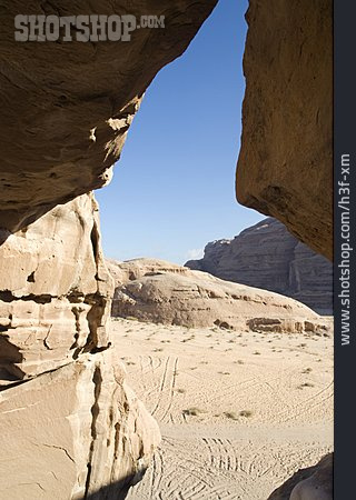 
                Wüste, Fels, Jordanien                   
