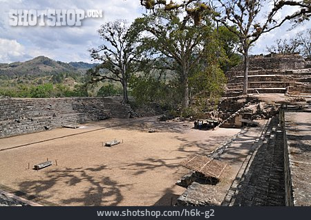 
                Archäologie, Jaguar Platz, Copán, Mayastätte                   