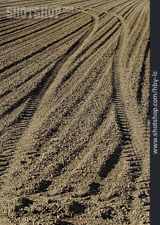
                Field, Agriculture, Tire Tracks, Furrow                   