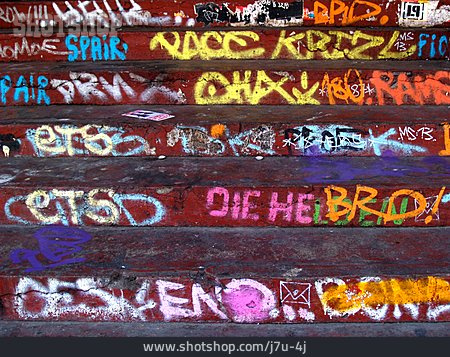 
                Treppe, Graffiti                   