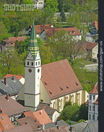 
                Dorf, Kirche, Altmühltal, Pappenheim                   