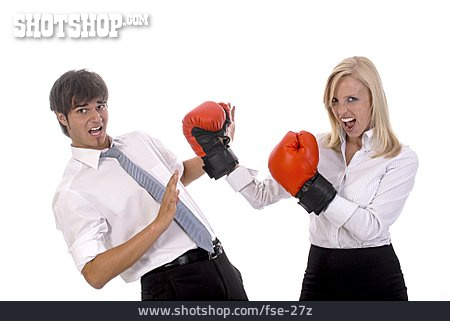 
                Konfrontation & Rivalität, Wettbewerb & Konkurrenz, Boxhandschuh                   