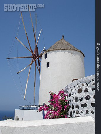 
                Windmühle, Griechenland, Santorin, Oia                   