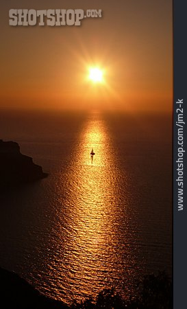 
                Sonnenuntergang, Mittelmeer, Griechenland                   