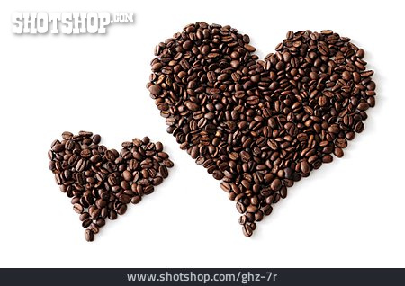 
                Kaffee, Herz, Kaffeebohne                   