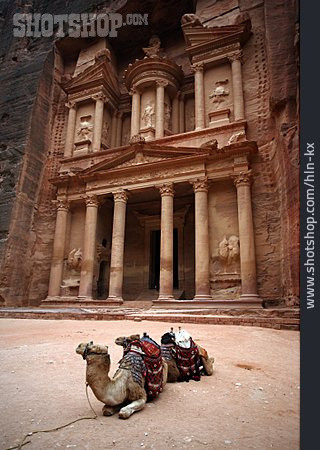 
                Khazne Al-firaun, Petra, Grabstätte, Jordanien                   