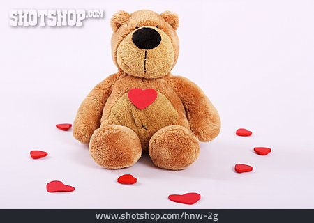 
                Teddybär, Liebesbotschaft, Kuscheltier                   