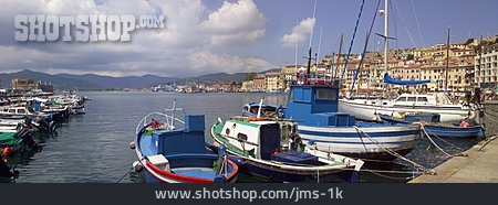 
                Boot, Hafen, Fischerboot, Küstenstadt, Portoferraio                   