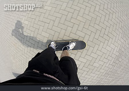 
                Skater, Skateboard, Selbstporträt                   