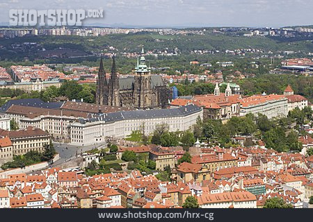 
                Stadtansicht, Prag, Veitsdom, Prager Burg                   