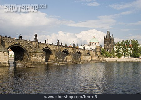 
                Stadtansicht, Prag, Moldau, Karlsbrücke                   