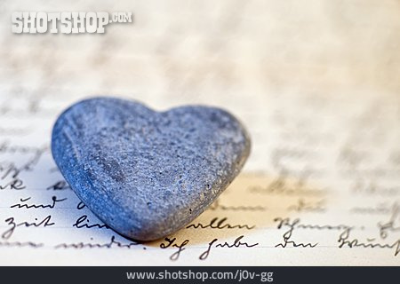 
                Romantik, Herz, Liebesbrief, Handschrift                   