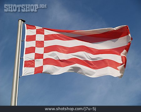 
                Bremen, Bundesland, Landesflagge                   