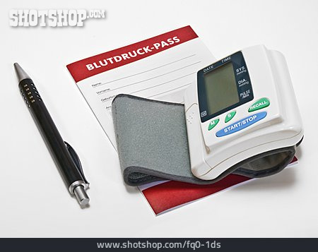
                Blutdruck, Blutdruckmessgerät, Blutdruck-pass                   