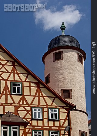 
                Turm, Fachwerkhaus, Wertheim                   