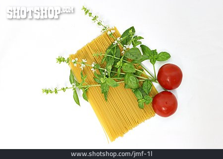
                Basilikum, Tomate, Spaghetti                   