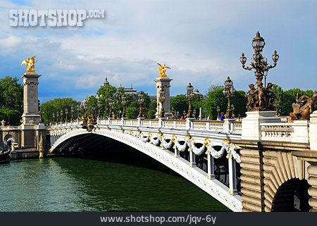 
                Seine, Paris, Seinebrücke, Pont Alexandre Iii                   