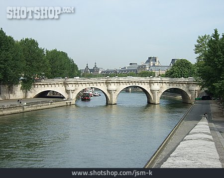 
                Brücke, Seine, Paris, Pont Neuf                   