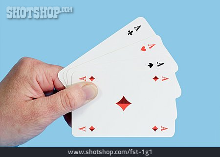 
                Spielkarten, Vier Asse                   