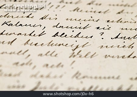 
                Brief, Handschrift                   