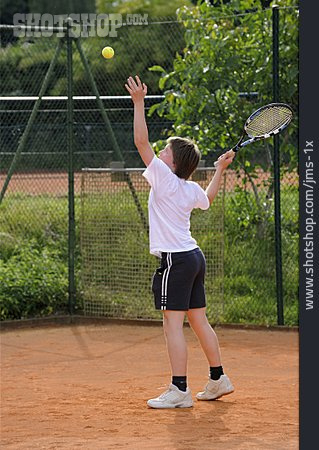 
                Tennis, Aufschlag, Tennisspieler                   