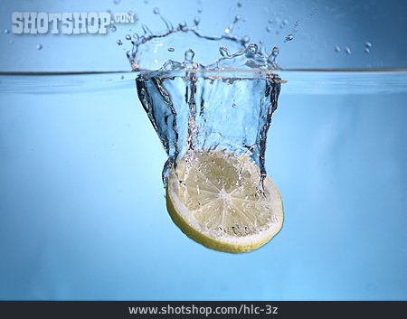 
                Wasser, Zitronenscheibe, Splash, Erfrischend                   