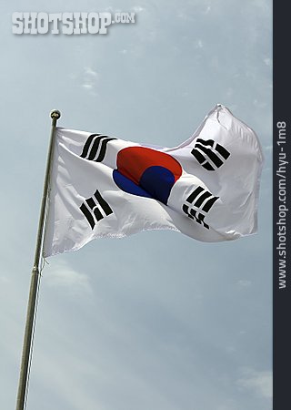 
                Nationalflagge, Südkorea                   