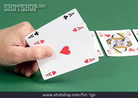 
                Spielkarten, Poker, Ass                   