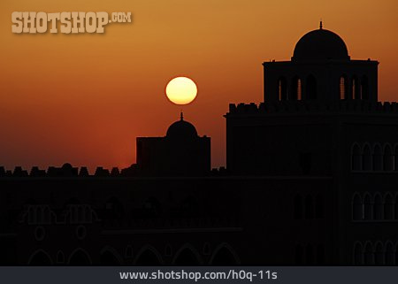 
                Silhouette, Moschee, Orient                   