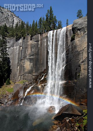 
                Wasserfall, Nationalpark, Yosemite, Vernal Fall, Yosemite Falls                   