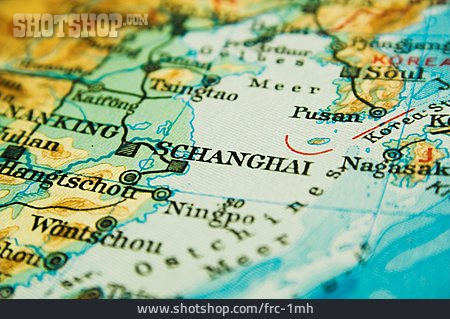 
                Landkarte, Shanghai                   
