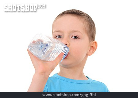 
                Junge, Trinken, Wasserflasche                   