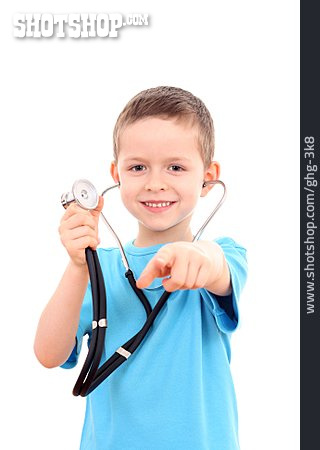 
                Junge, Gesundheitswesen & Medizin, Stethoskop, Berufswunsch                   
