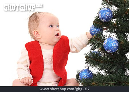 
                Baby, Christbaumkugel, Weihnachtsbaum                   