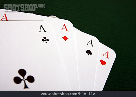 
                Spielkarten, Vier Asse                   