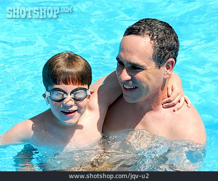 
                Vater, Schwimmen, Sohn                   