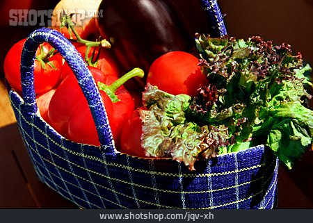 
                Gemüse, Einkaufstasche                   