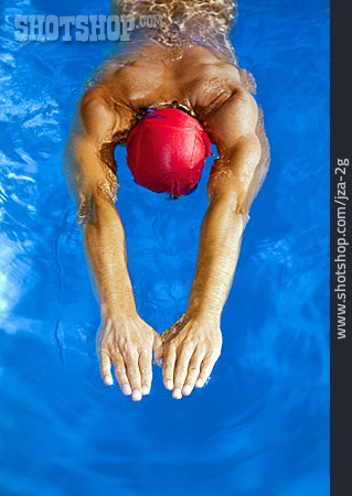 
                Wassersport, Schwimmer, Brustschwimmen                   