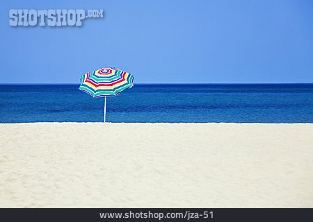 
                Strand, Sonnenschirm, Strandurlaub                   