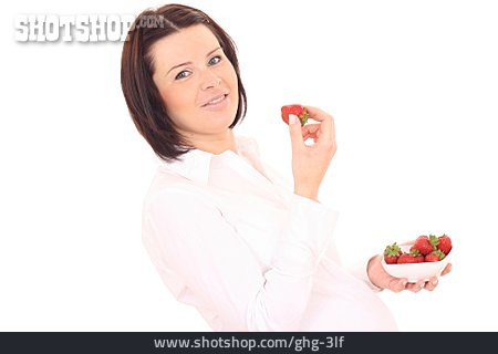 
                Gesunde Ernährung, Erdbeere, Schwangerschaft, Schwangere                   