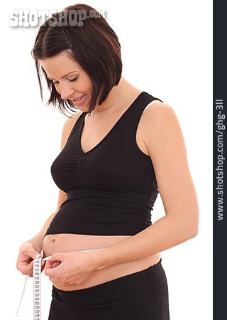 
                Mutterschaft, Schwangerschaft, Bauchumfang, Schwangere                   